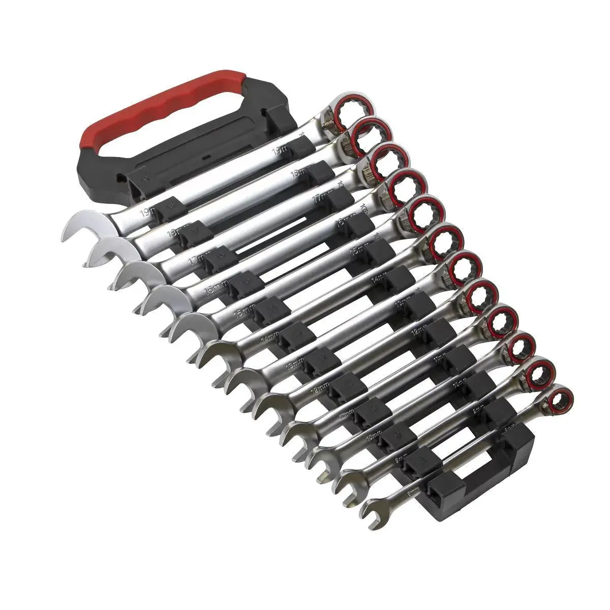 Sealey Ak63944 Reversible Ratchet Combination Spanner Set 12Pc 1