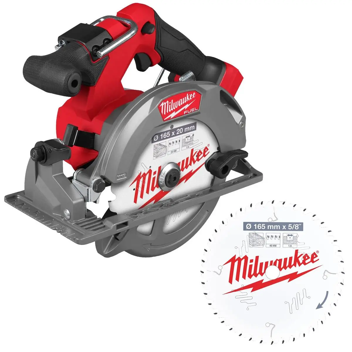 Milwaukee M18fcs552-0 M18 Fuel 18V Brushless 165Mm Circular Saw With 40T Wood Blade 1