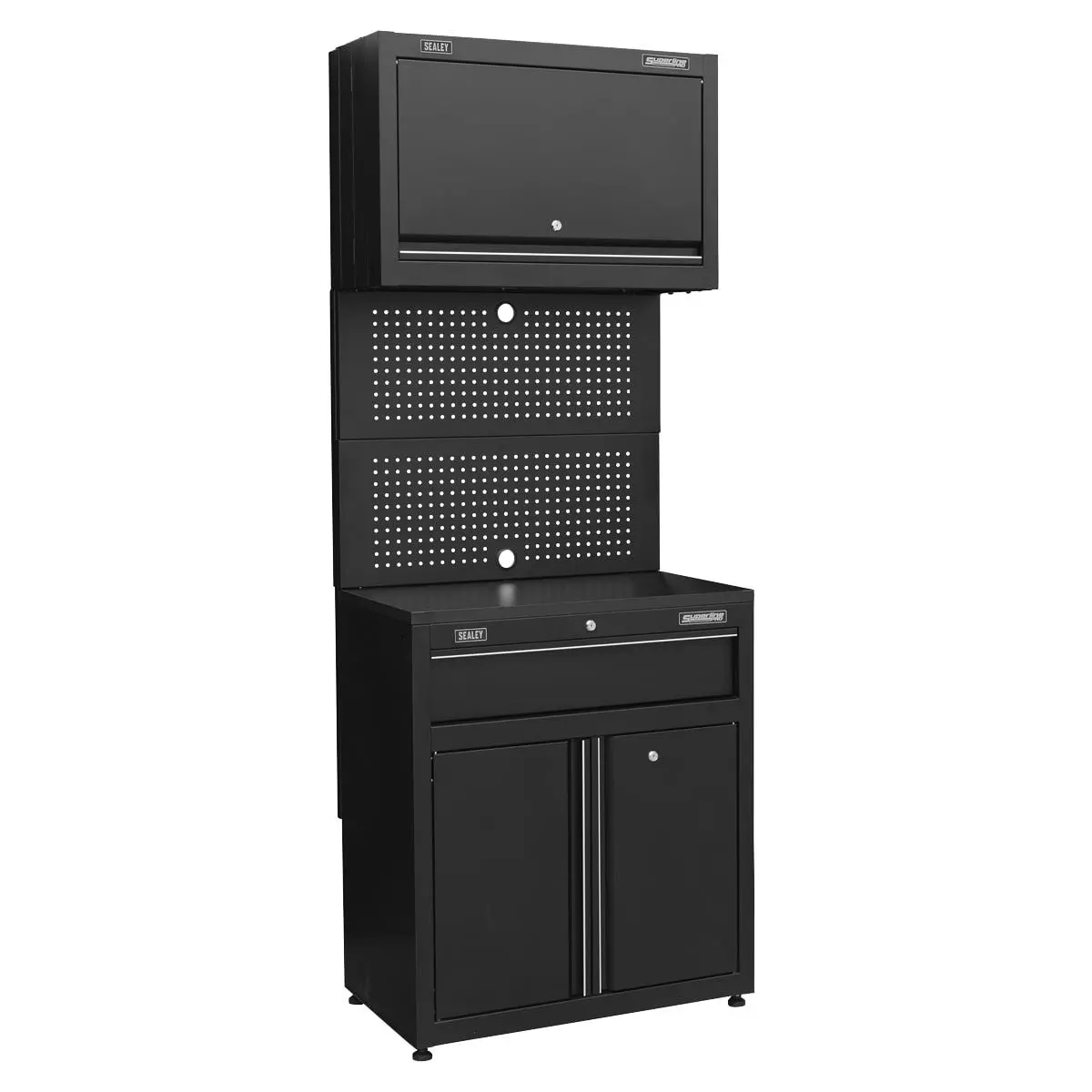 Sealey Apms2hfpd Rapid-Fit 1 Drawer Cabinet & Wall Cupboard 1