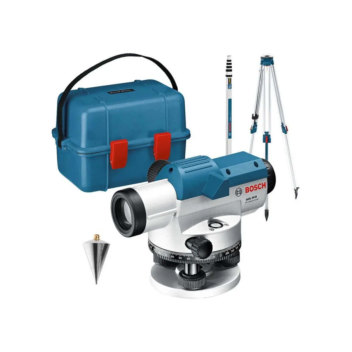 Bosch Gol 20 D Professional Optical Level Set Ideal For Outdoor Use & Precision Measurements 0601068402 1