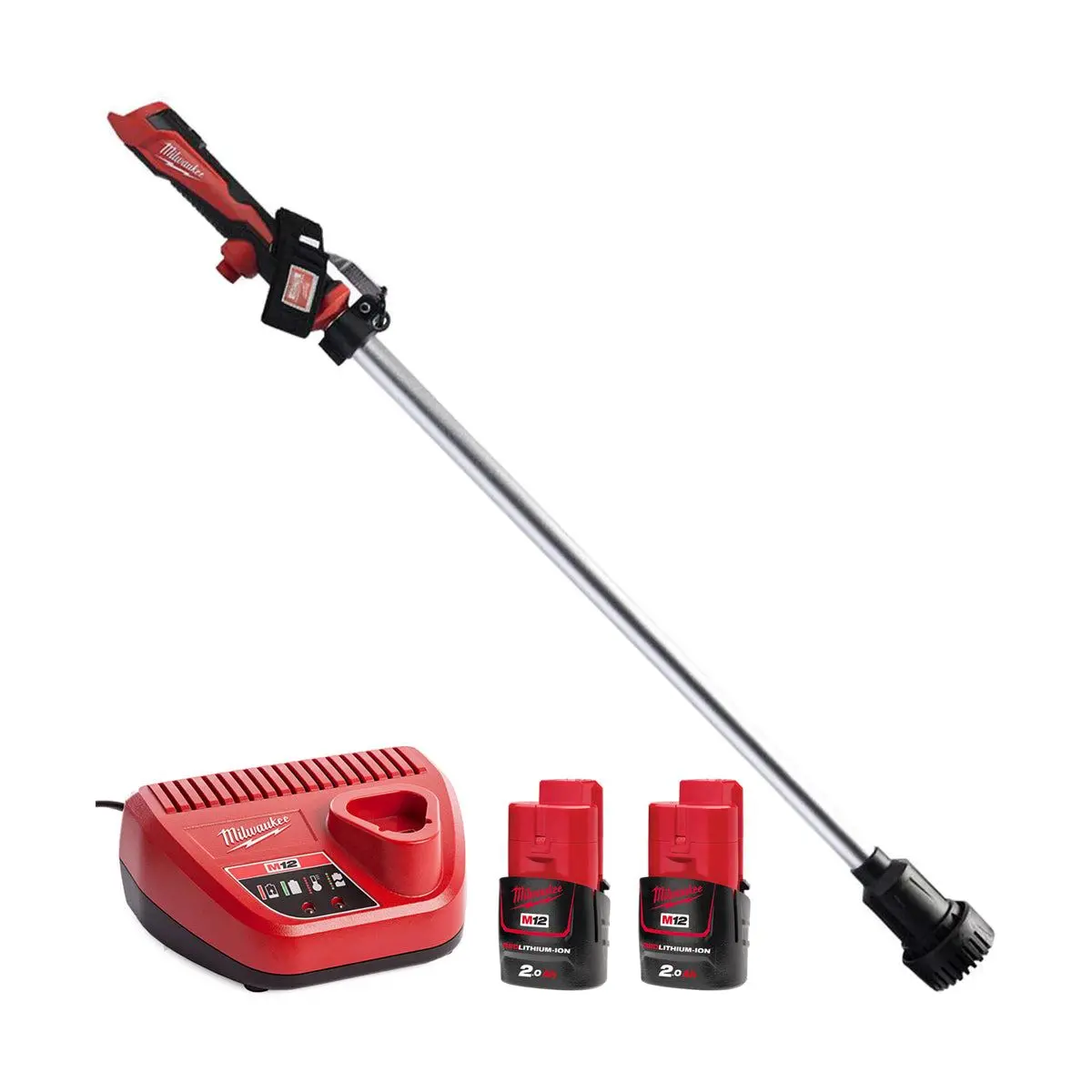 Milwaukee M12bswp-0 12V Hydropass Stick Water Pump With 2 X 2.0Ah Battery & Charger 1