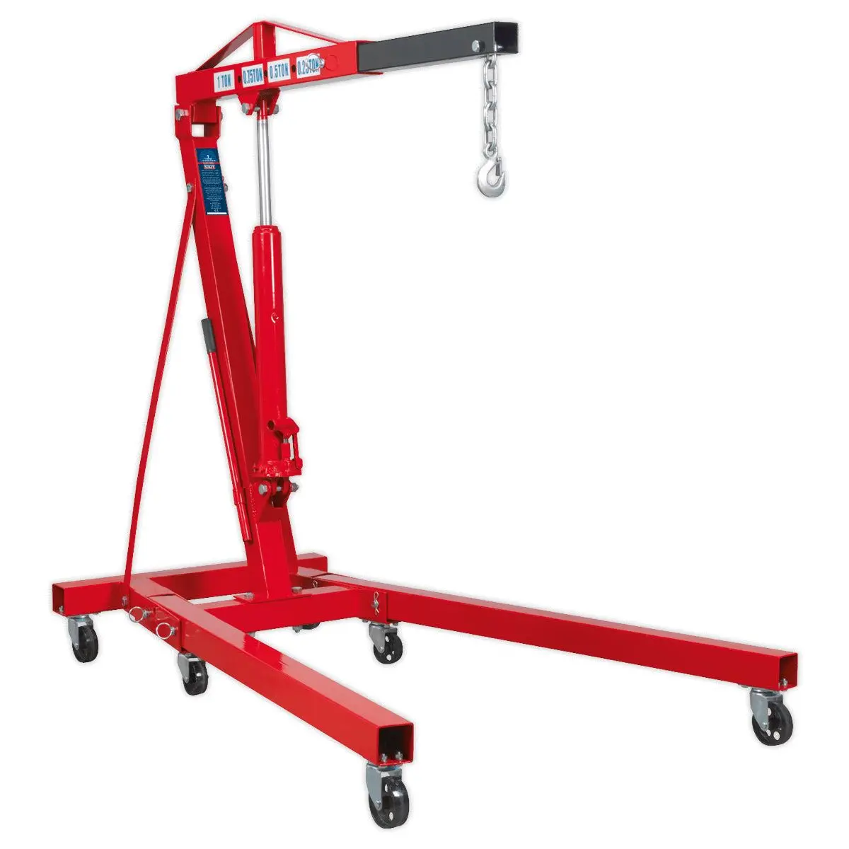 Sealey Sc10 1Tonne Folding Engine Crane Kd Type Lift Hoist Garage Workshop 1
