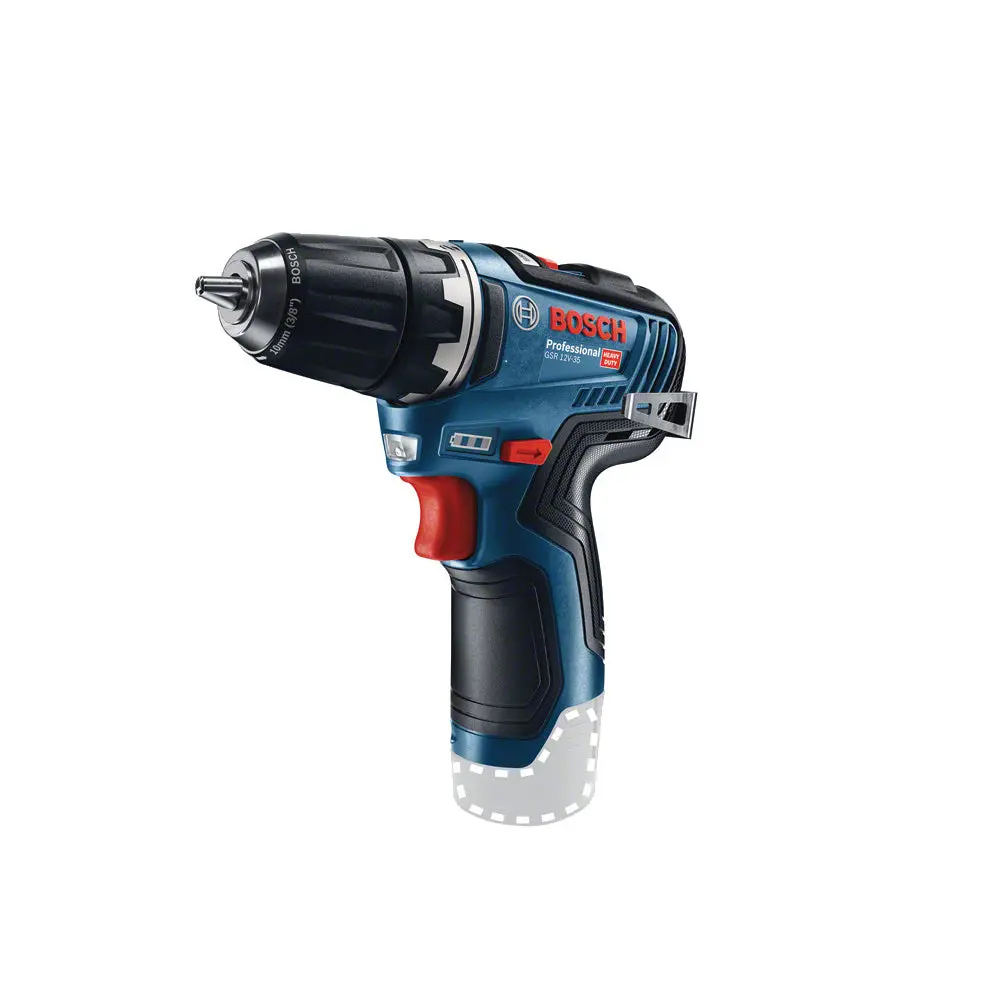 Bosch Gsb 12V-35 Professional Combi Drill With 2 X 3.0Ah Batteries & Charger 06019J9070 1