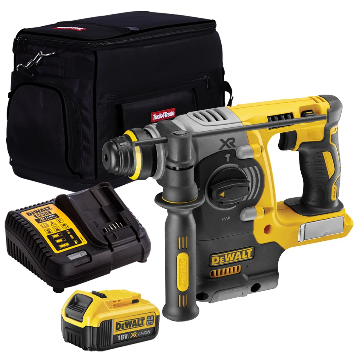 Dewalt Dch273n 18V Brushless Sds+ Hammer Drill With 1 X 4.0Ah Battery & Charger In Bag 1