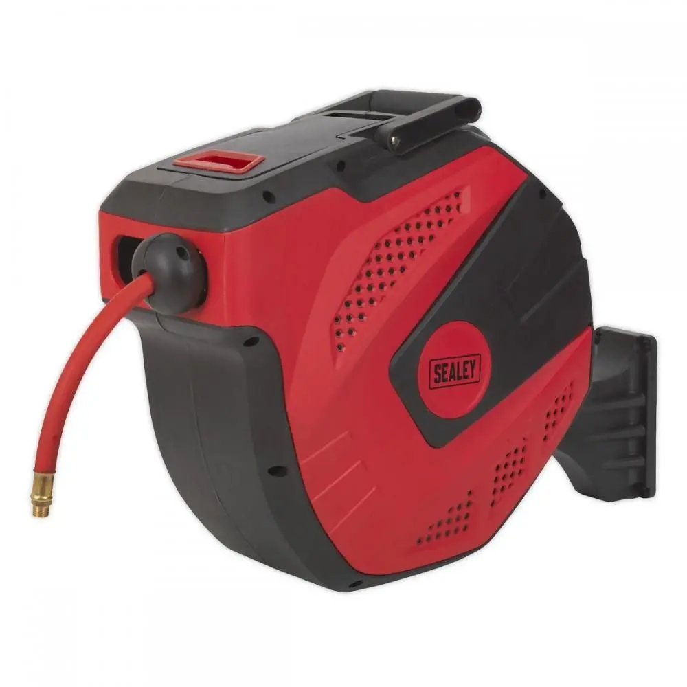 Sealey Sa823 Auto Rewind Control Air Hose Reel 20Mtr Ø10mm Id Rubber Hose 1