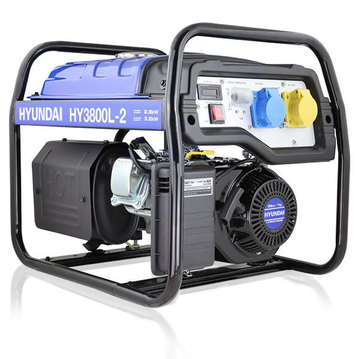Hyundai Hy3800l-2 Petrol Site Open Generator With Recoil Start 3.2Kw / 4Kva 1