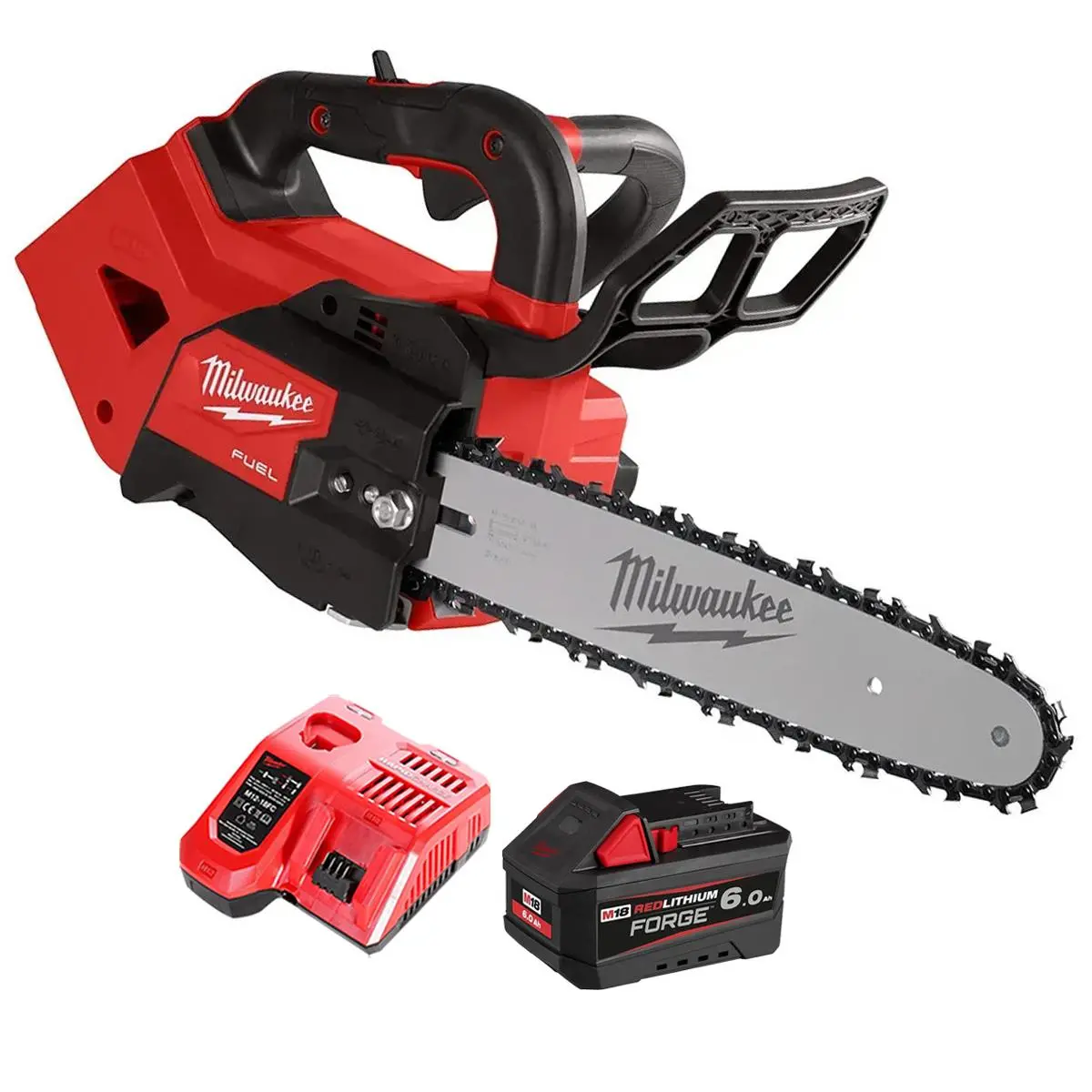 Milwaukee M18fthchs30-0 18V Brushless Top Handle Chainsaw With 1 X 6.0Ah Battery & Charger 1