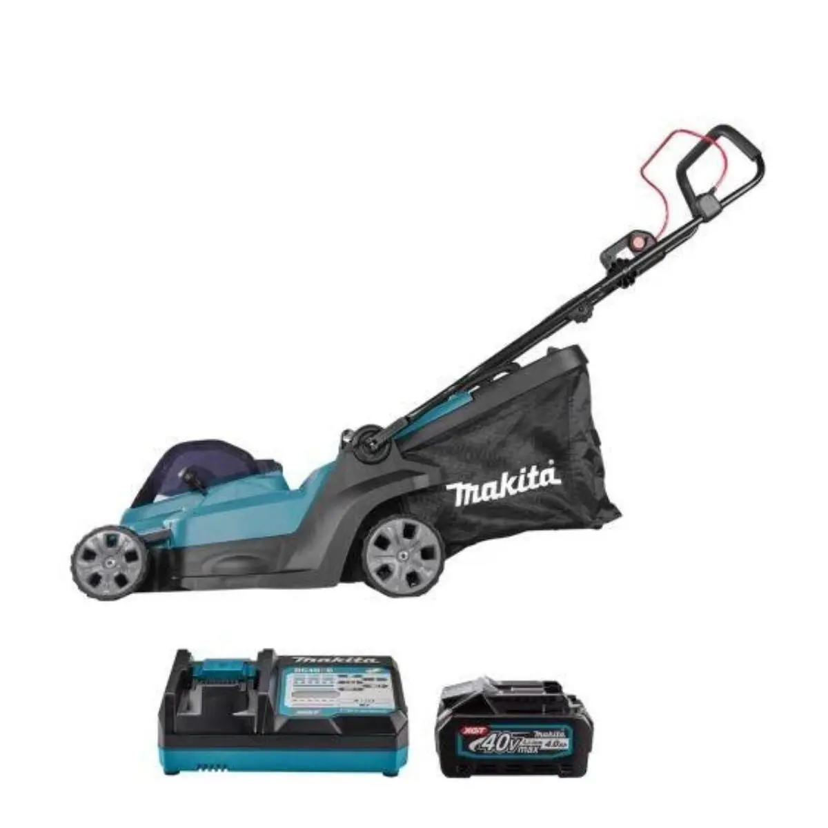Makita Lm003gm103 40V Xgt Brushless 380Mm (15″) Lawn Mower With 1 X 4.0Ah Battery & Charger 1