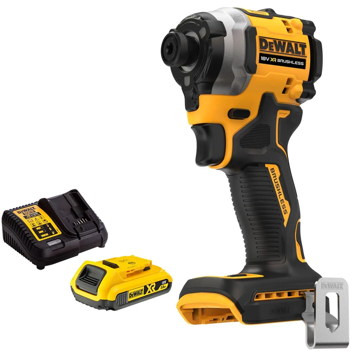 Dewalt Dcf850n 18V Xr Brushless Impact Driver With 1 X 2.0Ah Battery & Charger 1