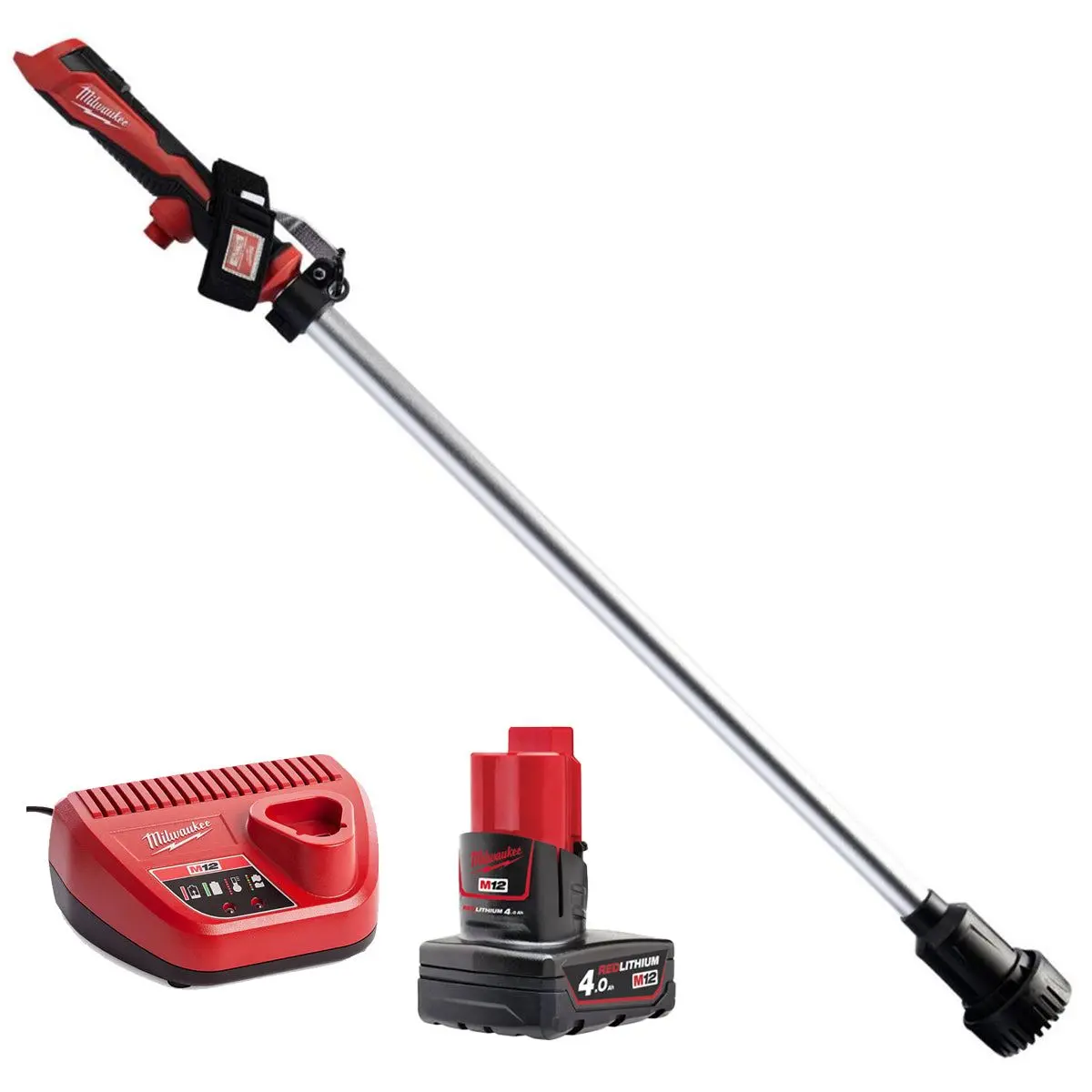 Milwaukee M12bswp-0 12V Hydropass Brushed Stick Water Pump With 1 X 4.0Ah Battery & Charger 1
