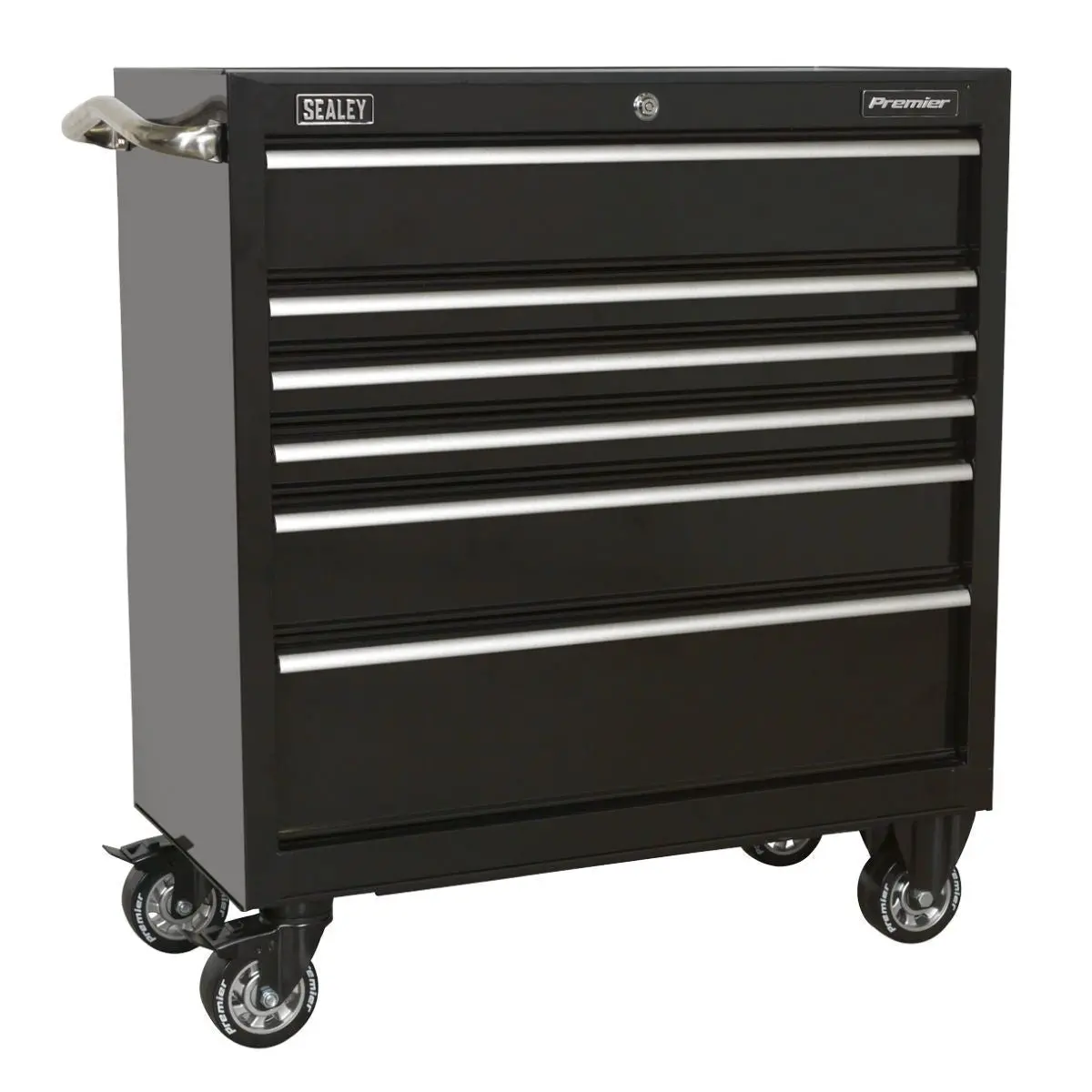 Sealey Ptb93006 Rollcab 6 Drawer 930Mm Heavy-Duty Black 1
