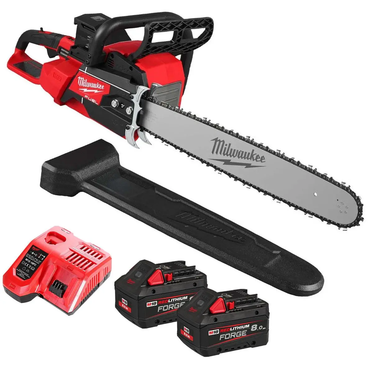 Milwaukee M18f2chs50-0 36V Fuel Brushless Chainsaw With 2 X 8.0Ah Battery & Charger 1