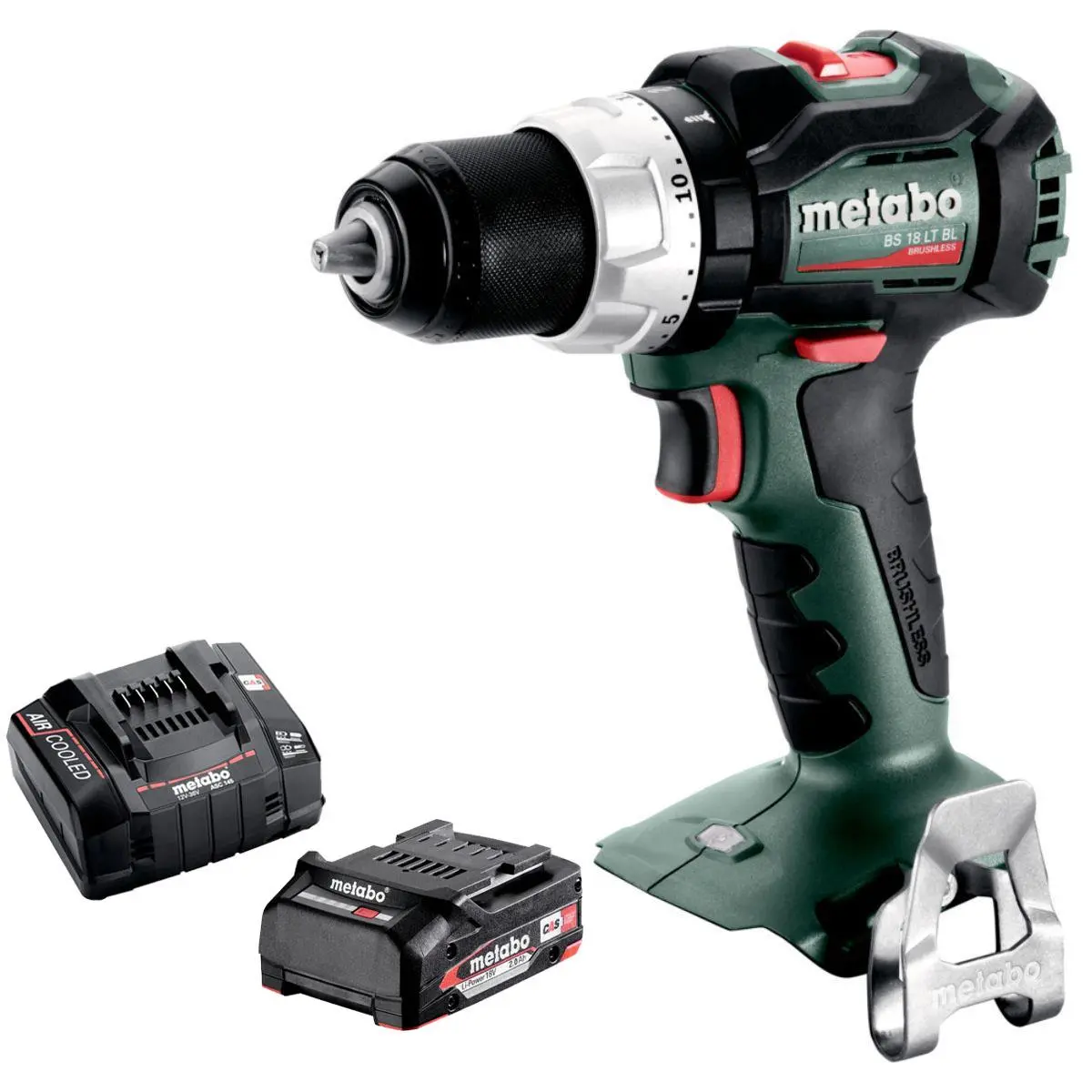 Metabo Bs 18 Lt Bl 18V Brushless Drill Driver With 1 X 2.0Ah Battery & Charger 1