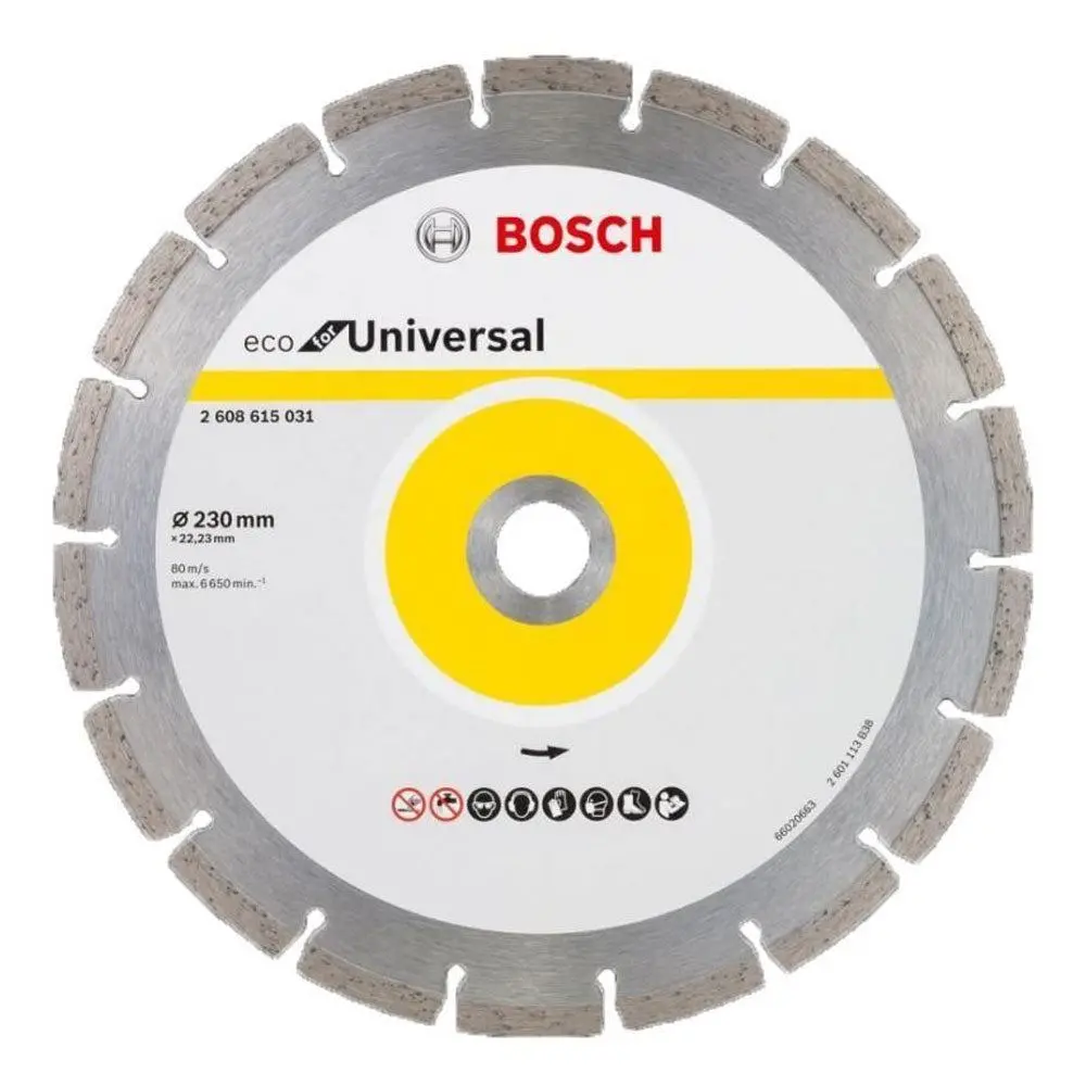 Bosch 230Mm Diamond Cutting Disc Eco For Universal - 2608615031 1