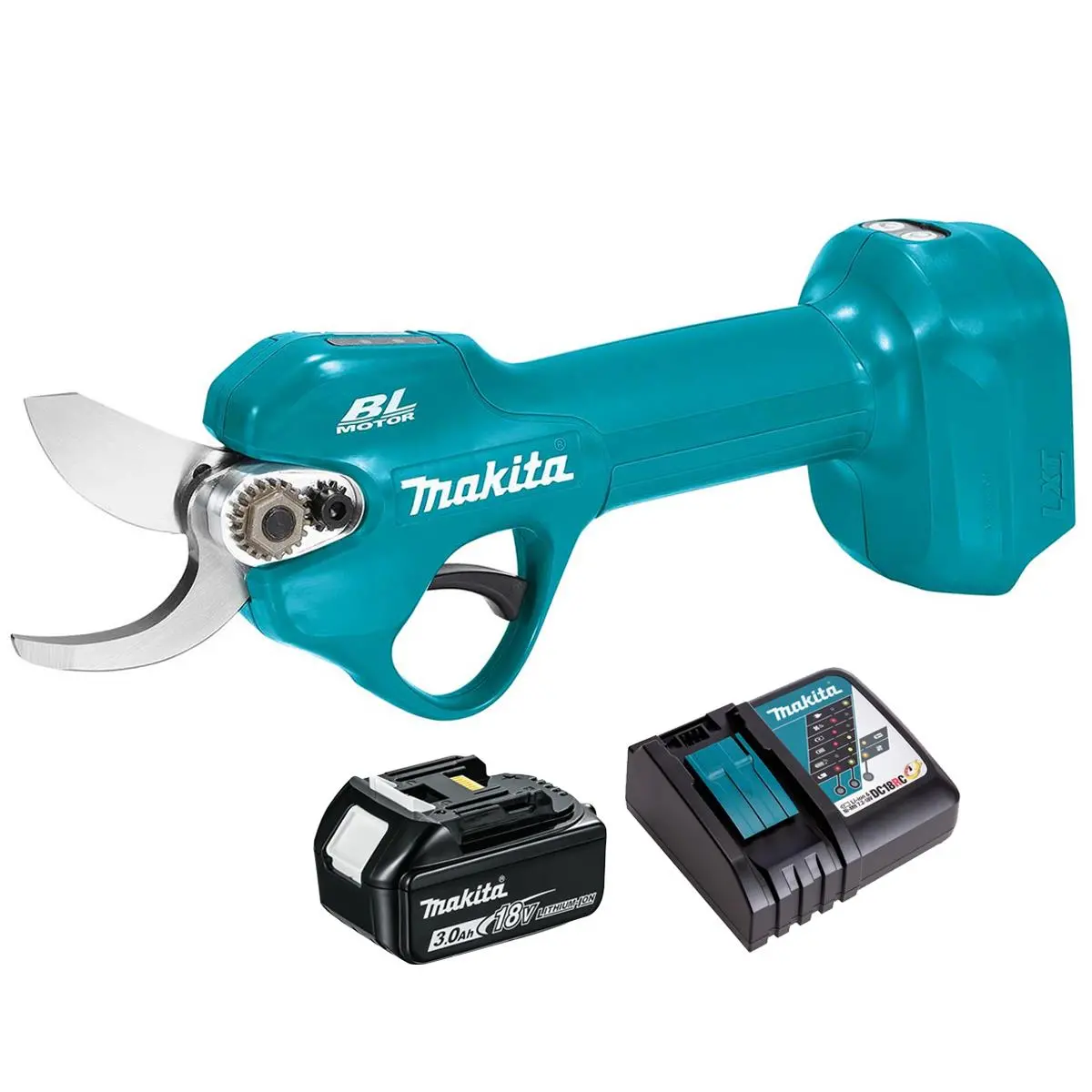 Makita Dup181z 18V Lxt Brushless Pruning Shears With 1 X 3.0Ah Battery & Charger 1
