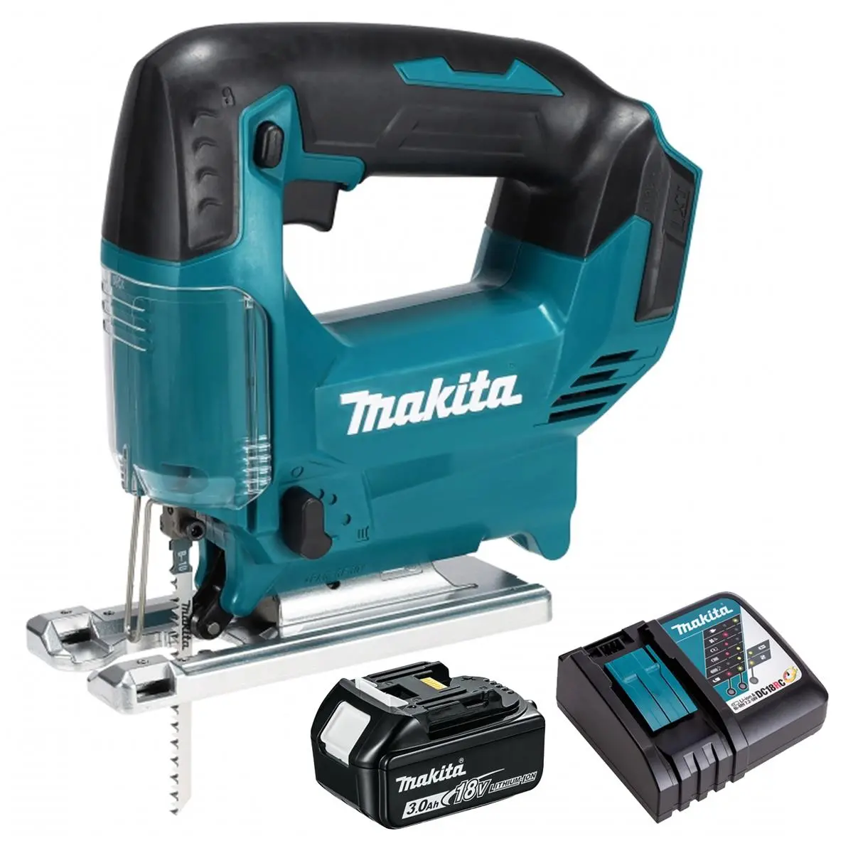 Makita Djv186z 18V Lxt Cordless Jigsaw With 1 X 3.0Ah Battery & Charger 1