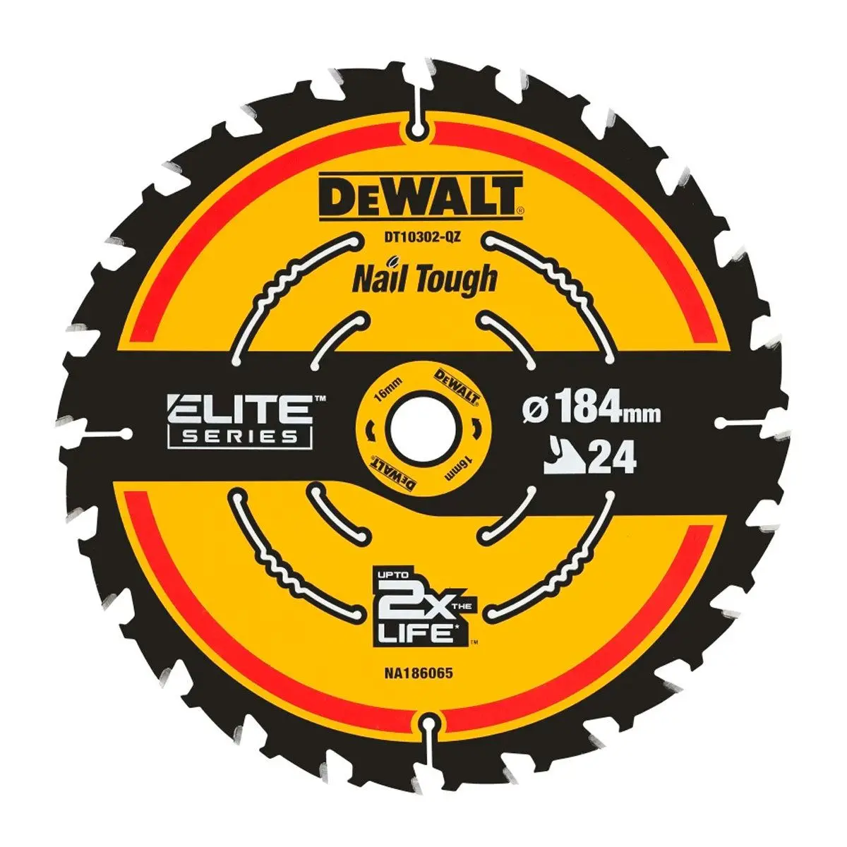 Dewalt Dt10302-Qz 184Mm Extreme Framing Circular Saw Blade 24T 1