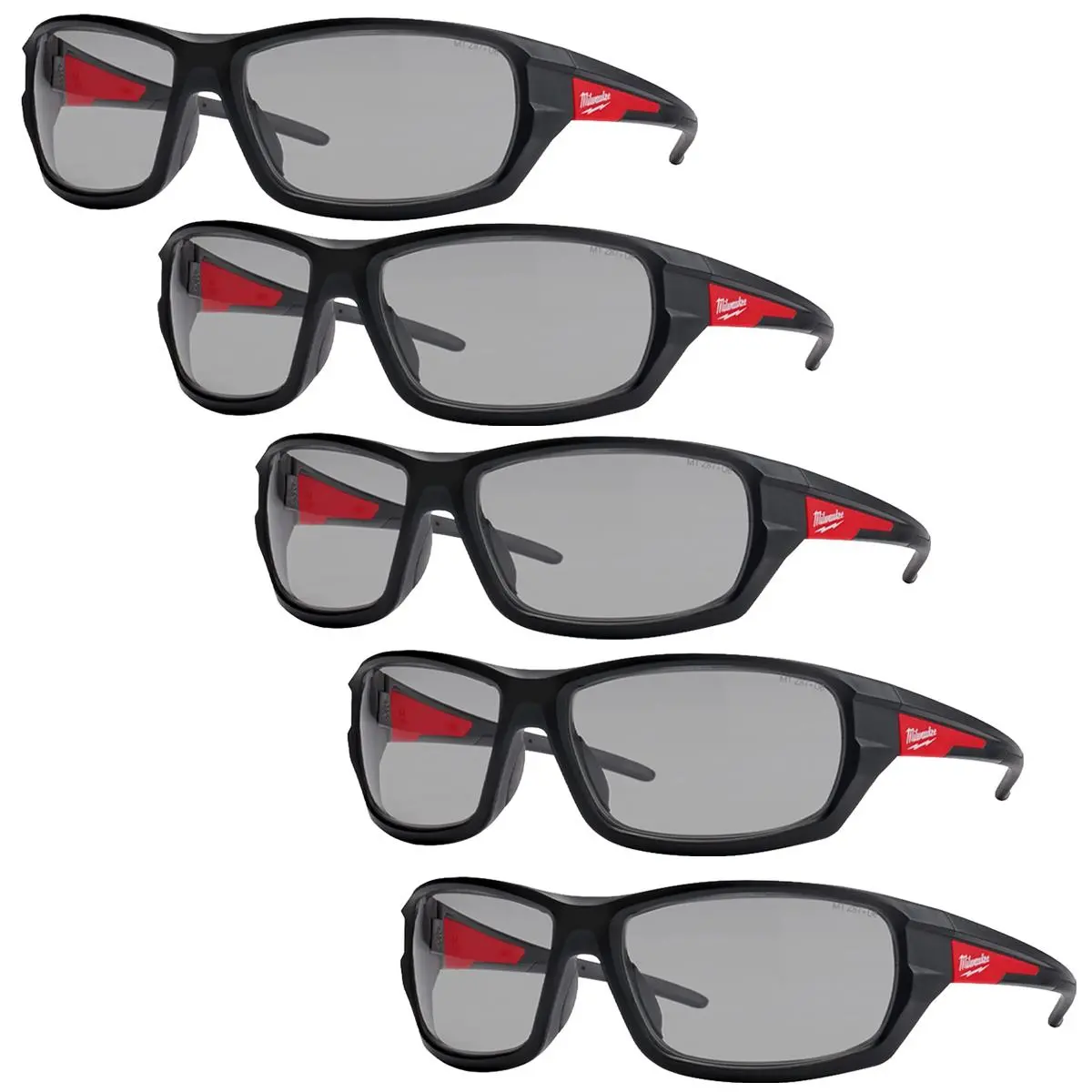 Milwaukee Performance Safety Glasses Grey 4932478908 Pack Of 5 1