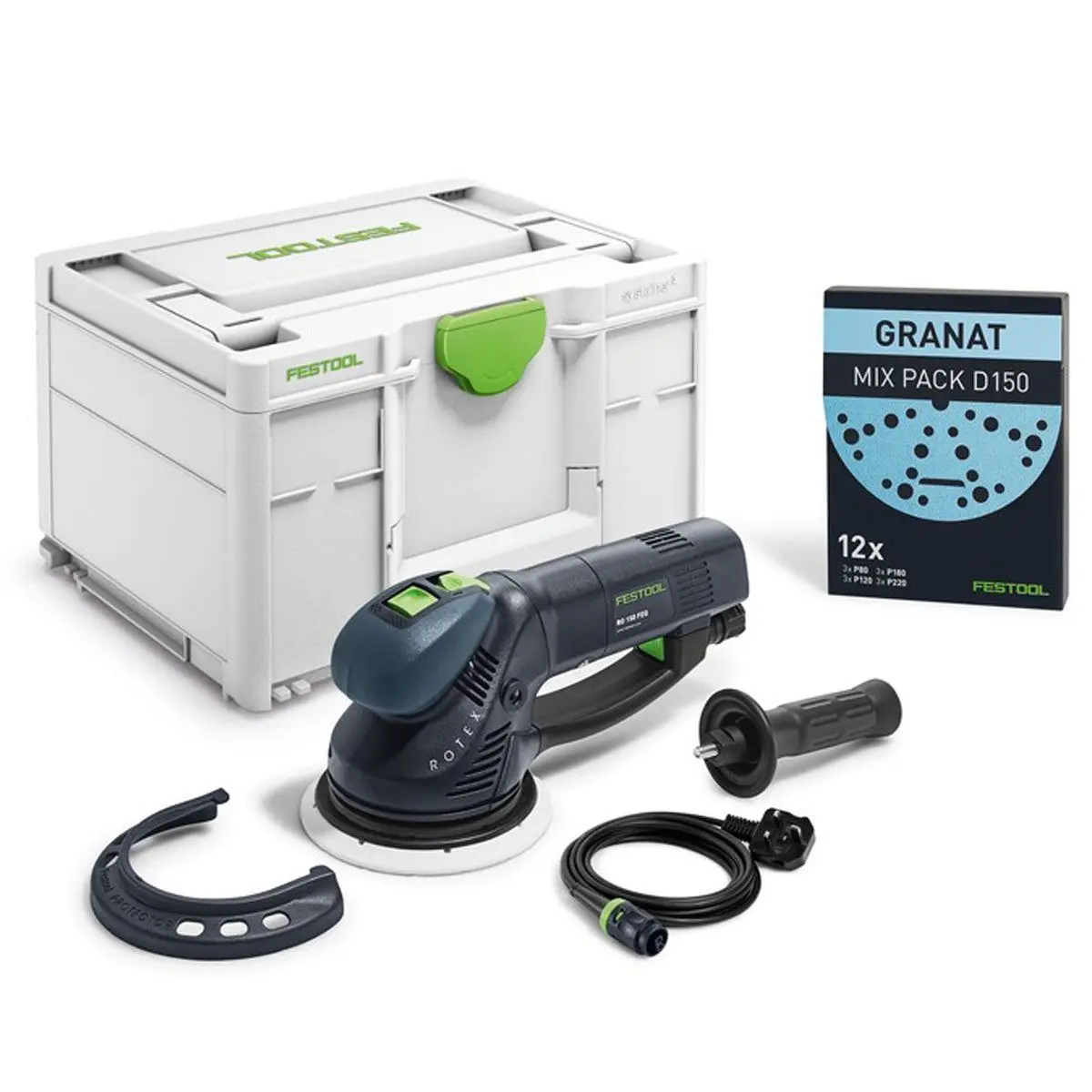 Festool Rotex Ro 150 Feq-Plus 150Mm Geared Eccentric Sander 230V Gb With Systainer - 576020 1