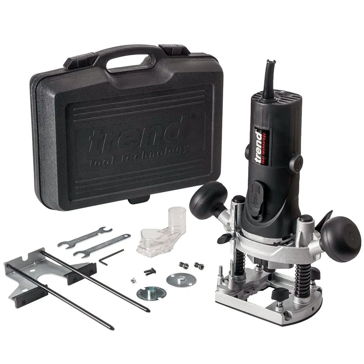Trend T4elk 1/4" Variable Speed Router 110V 850W C/W Kitbox 1