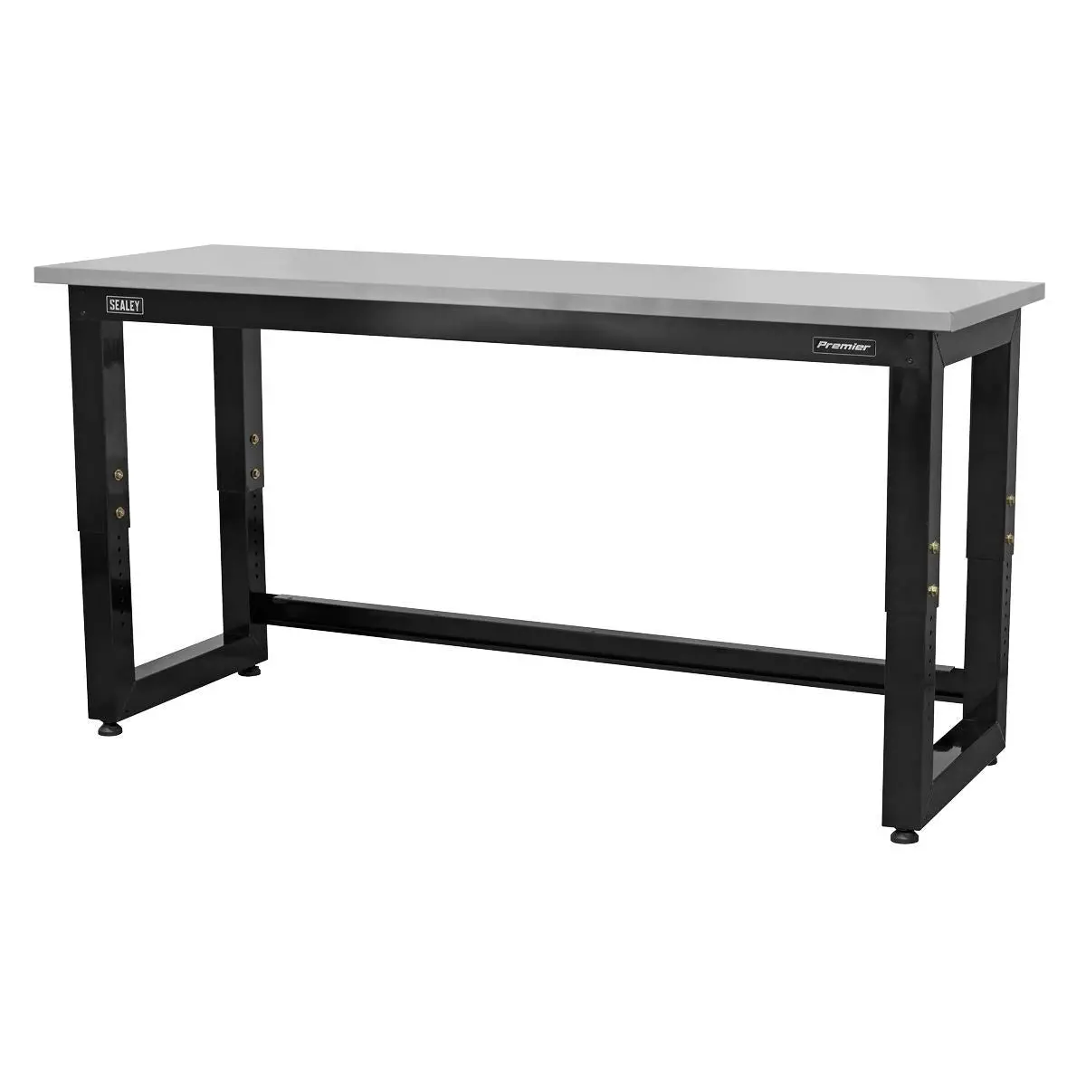 Sealey Apms23 Steel Adjustable Workbench With Stainless Steel Worktop Heavy-Duty 1