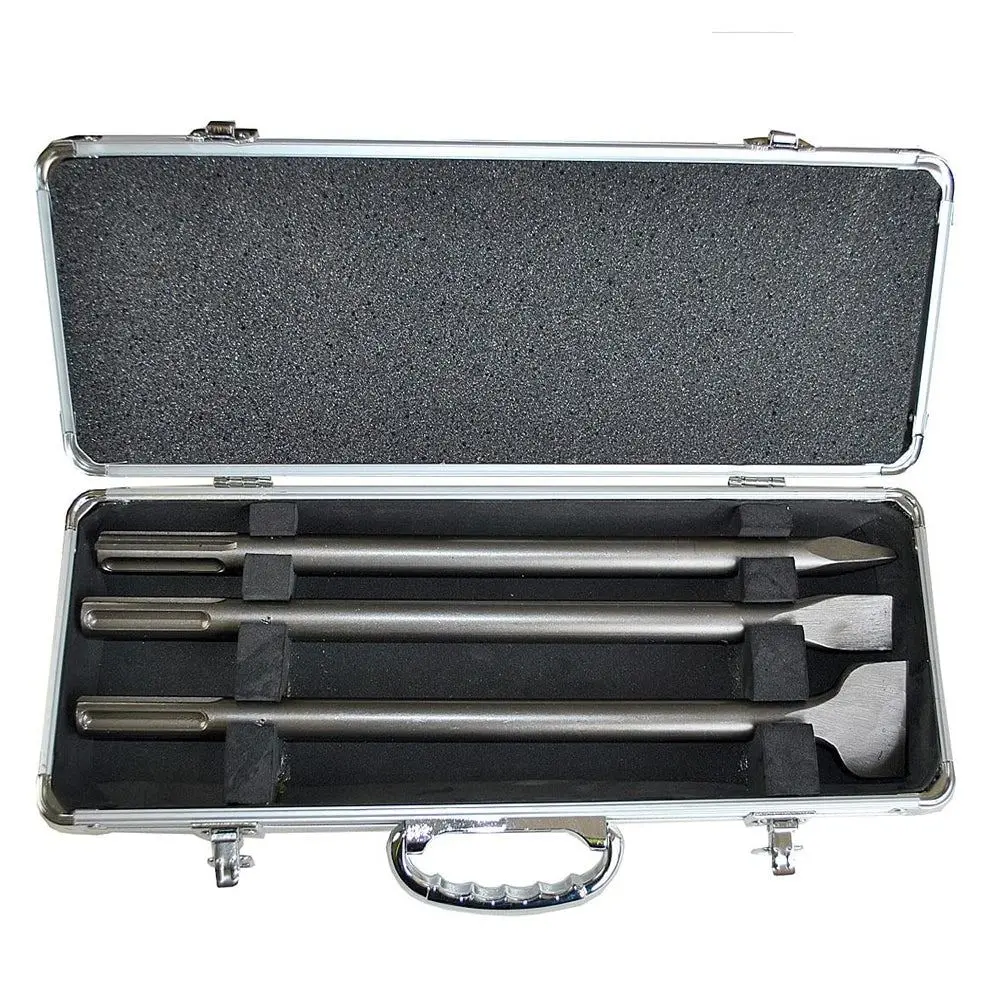 Makita D-40543 Sds-Max Chisel Set 3 Pieces 400Mm Long In Metal Case 1