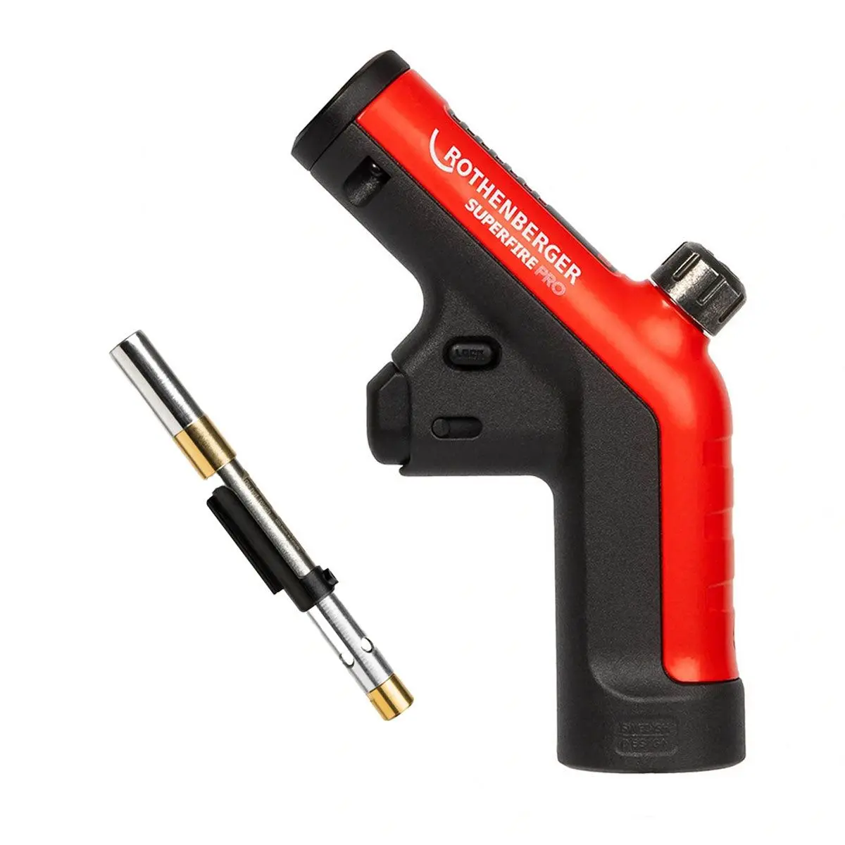 Rothenberger Superfire Pro Blow Torch Body - 1500004974 With Cyclone Burner Tip - 1500004978 1