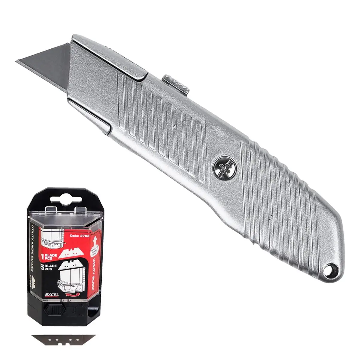 Excel Trimming Knife & 5 Blades With Dispenser 100 Piece 1