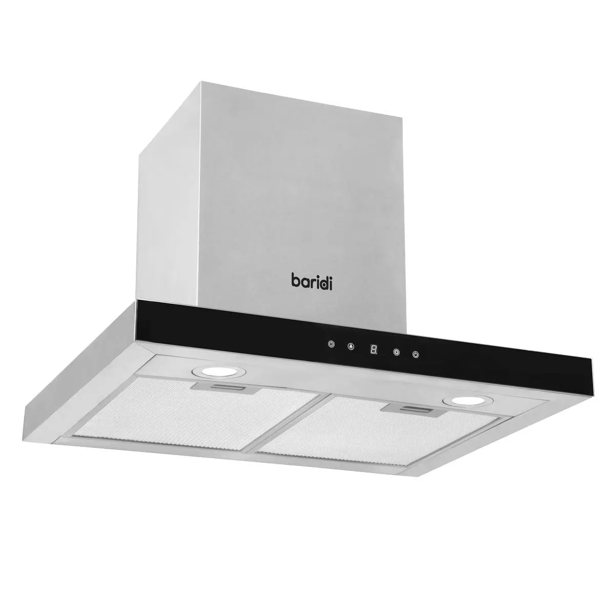 Sealey Dh130 Baridi T-Shape Chimney Cooker Hood With Carbon Filters 60Cm Stainless Steel 1