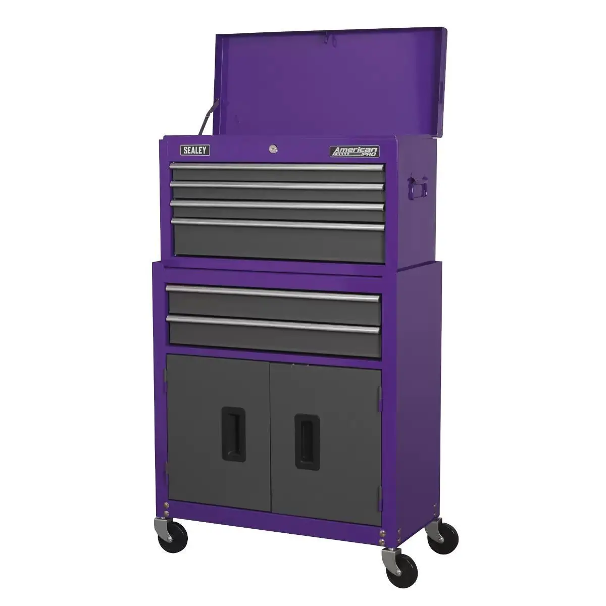 Sealey Ap2200bbcp 6 Drawer Topchest & Rollcab With Ball-Bearing Slides 2