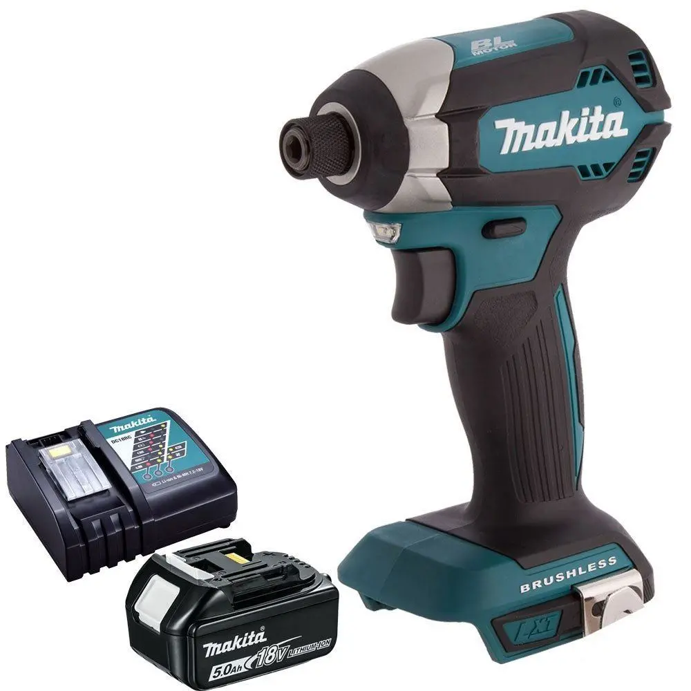 Makita Dtd153z 18V Brushless Impact Driver With 1 X 5.0Ah Battery & Charger 1