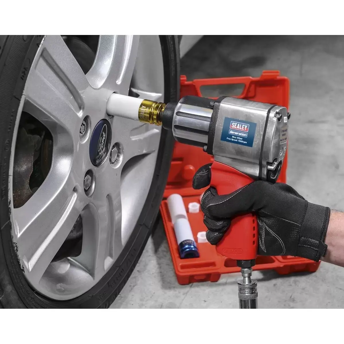 Sealey Gsa02 Air Impact Wrench 1/2"Sq Drive Twin Hammer 2