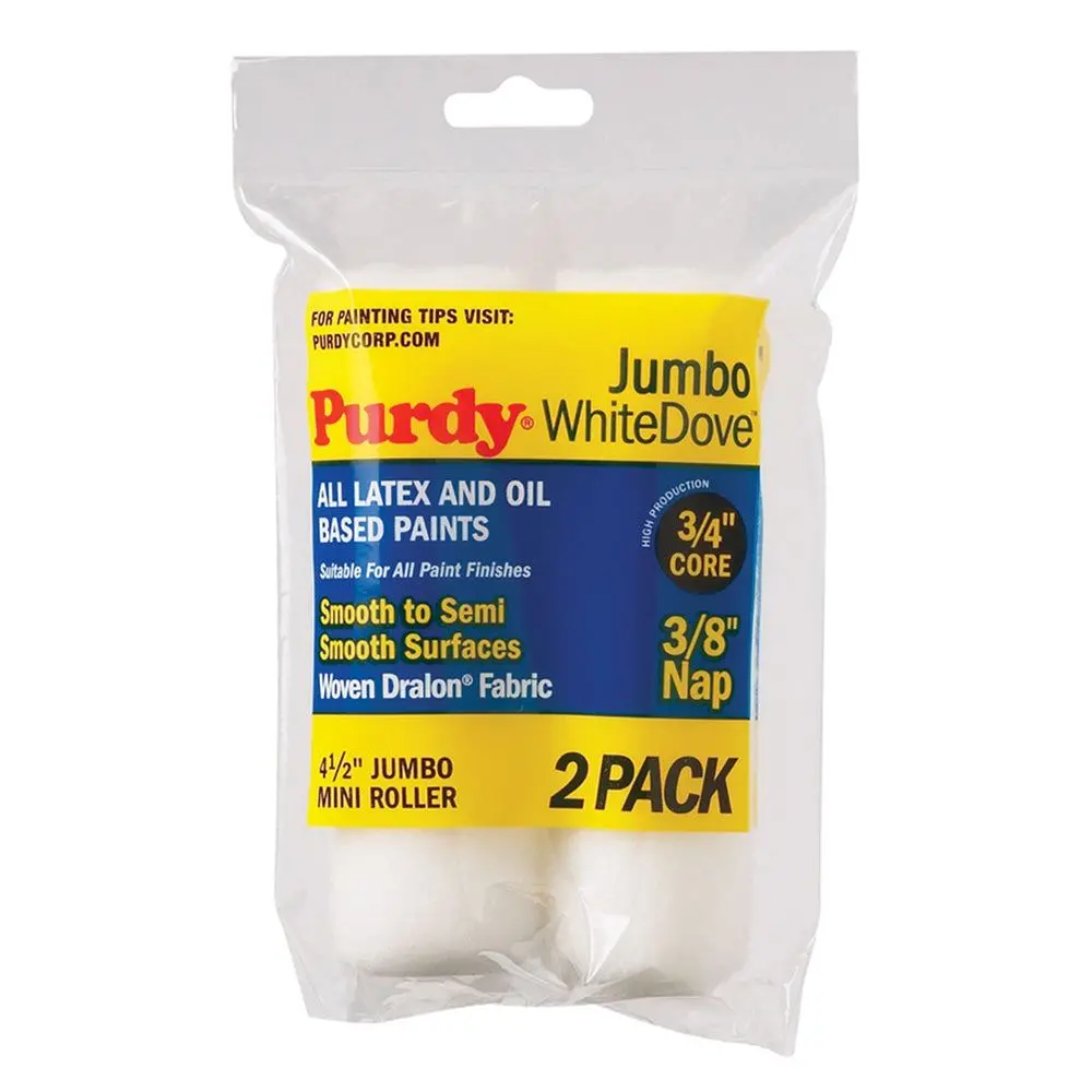 Purdy 140624012 Purdy 4.5'' 3/8 White Dove Sleeve Pack Of 2 1