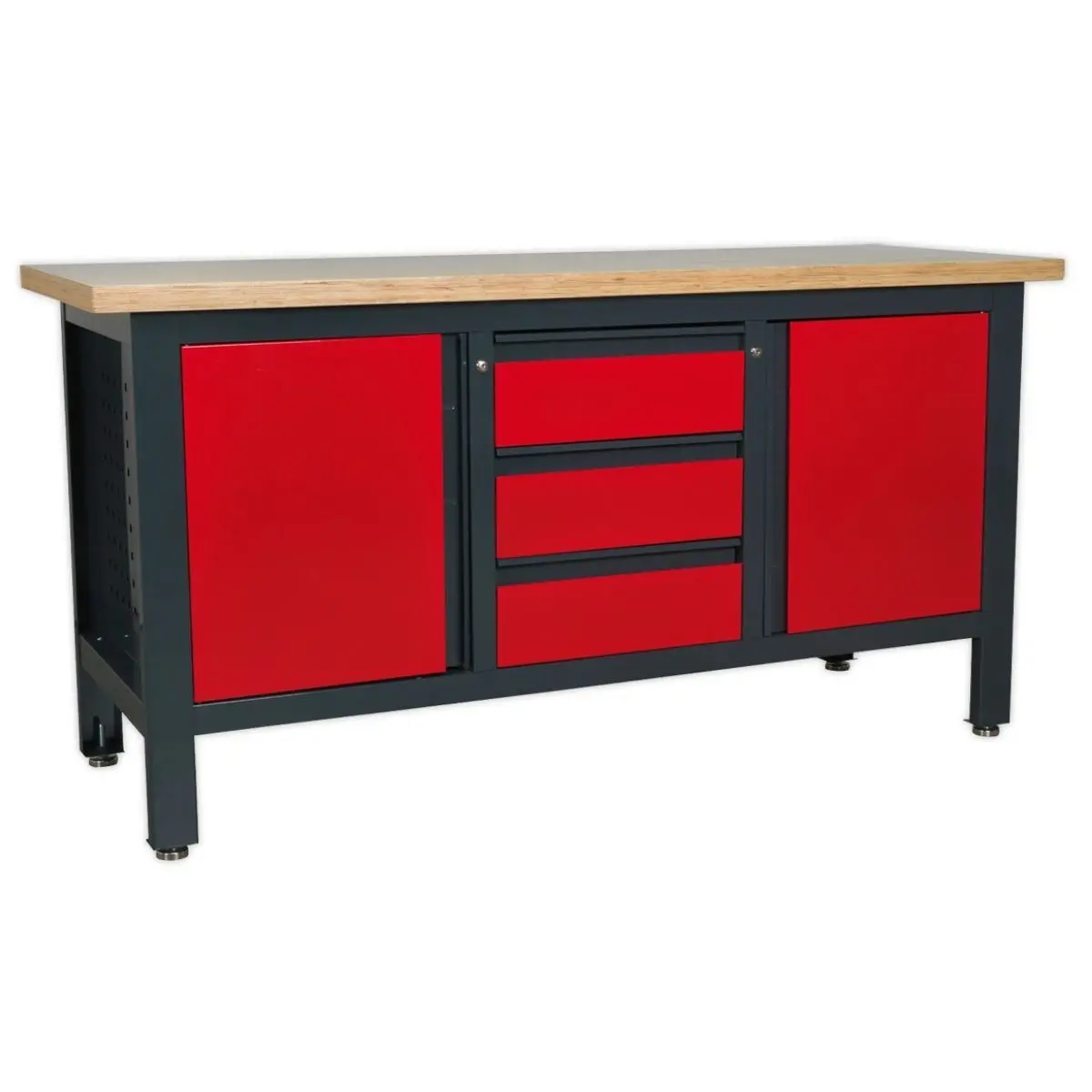 Sealey Ap1905c Workstation With 3 Drawers & 2 Cupboards 1