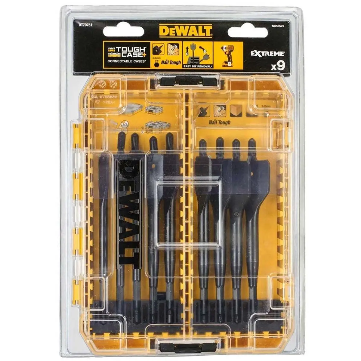 Dewalt Dt70751-Qz Extreme Flat Bit Set 9 Piece 2