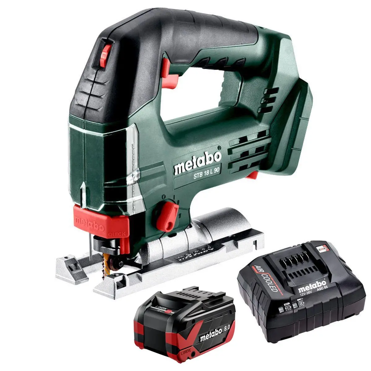 Metabo Stb 18 L 90 18V Bow Handle Jigsaw With 1 X 8.0Ah Battery & Charger 1