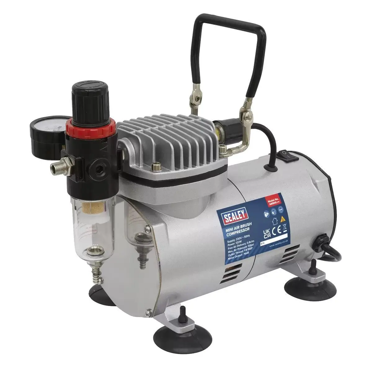 Sealey Ab900 Mini Air Brush Compressor 230V/122W 1