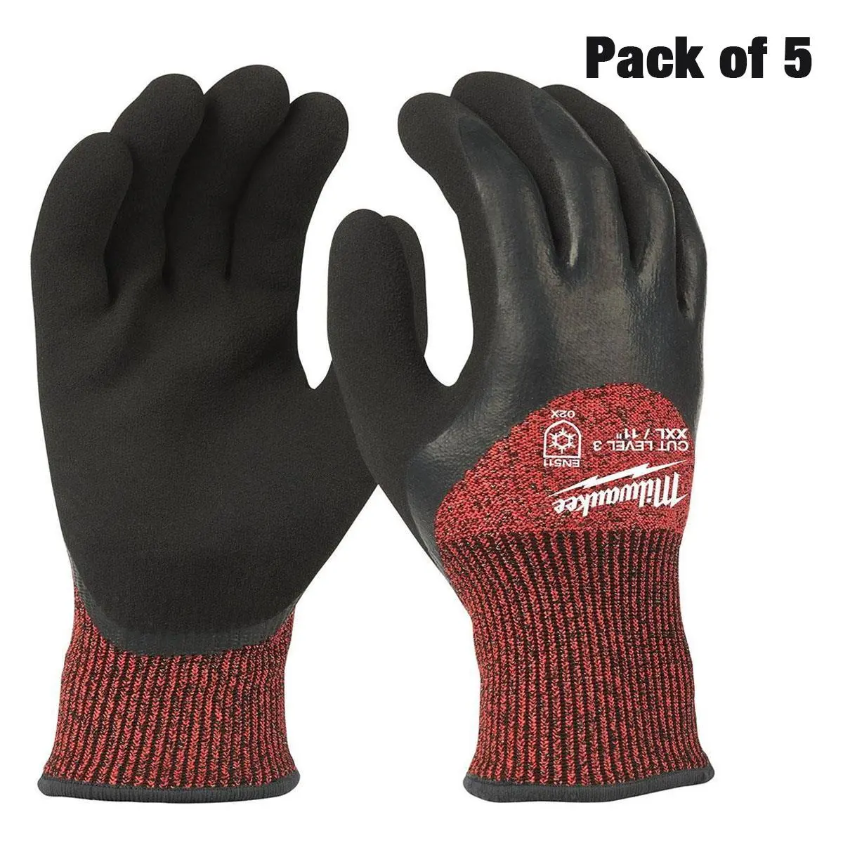 Milwaukee 4932471350 Winter Cut C Gloves Size 11/Xxl Pack Of 5 1