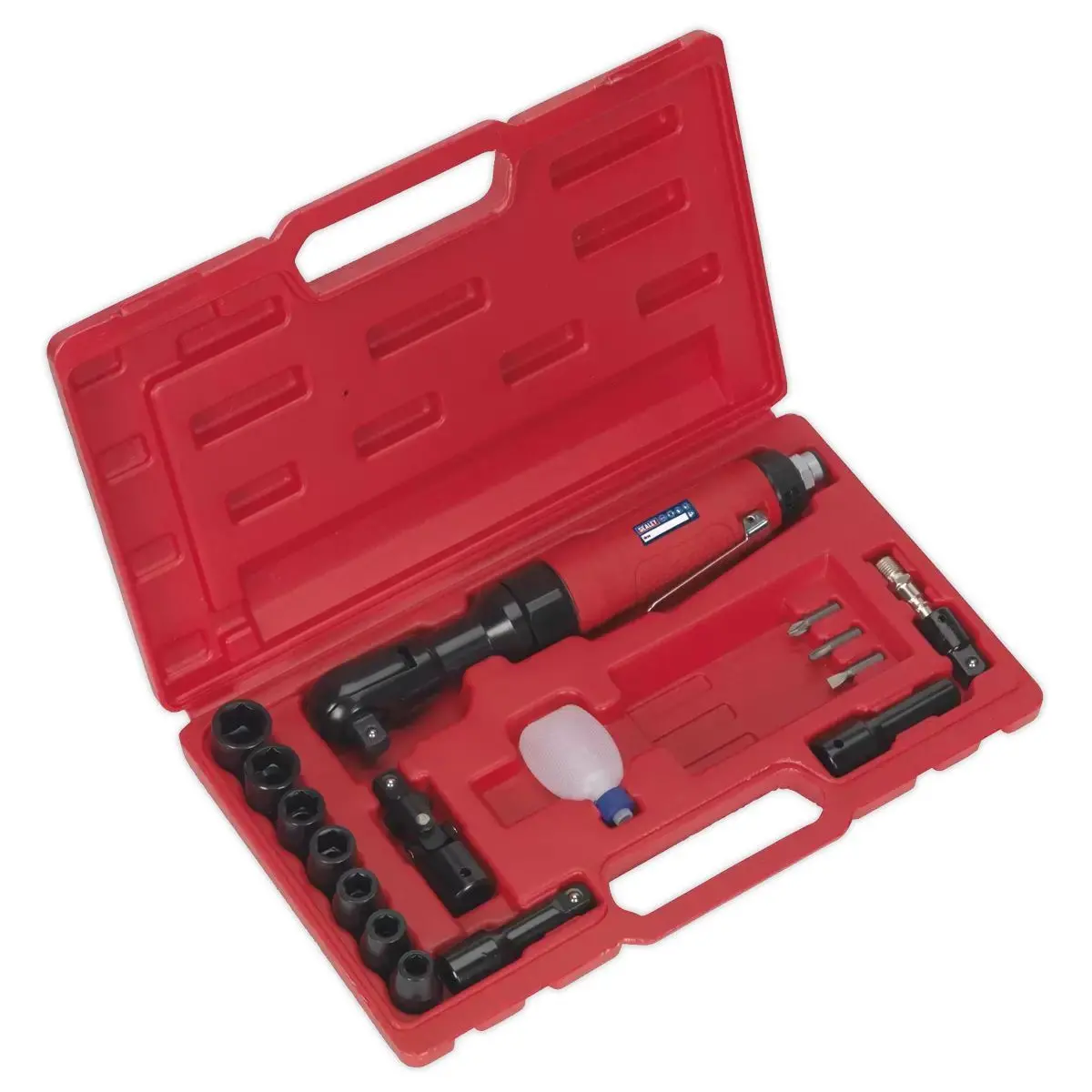 Sealey Gsa21kit Air Ratchet Wrench Kit 1/2Insq Drive 1