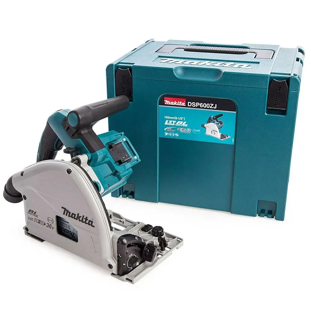 Makita Dsp600tj 36V 165Mm Brushless Plunge Saw 2 X 5.0Ah Batteries & Accessories 2