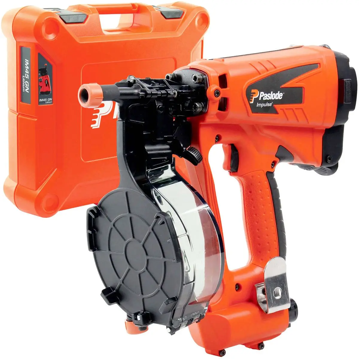 Paslode Im45 Gn Multi Purpose Plastic Coil Second Fix Nailer With 1 X 2.1Ah Battery & Charger 018608 1