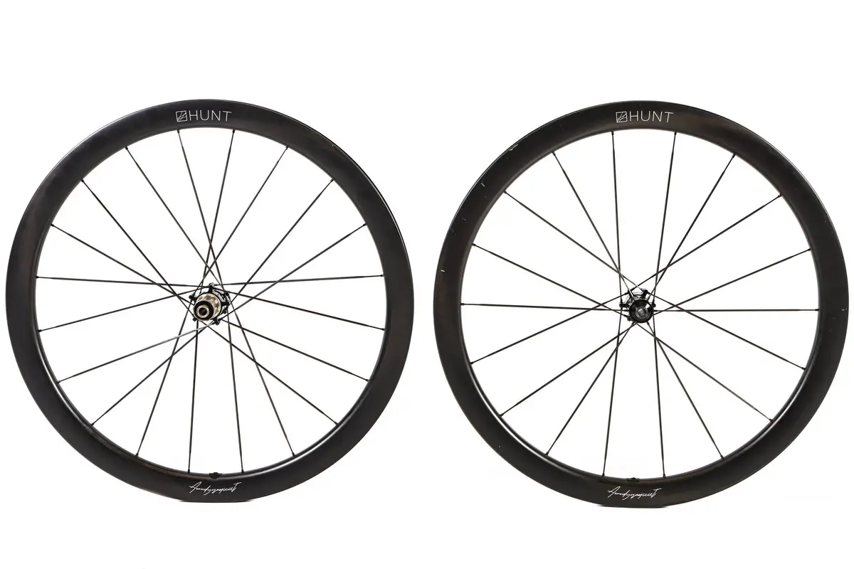 Hunt Aerodynamistic 44 Ud Carbon Spoke Disc Wheelset, Shimano Freehub 1