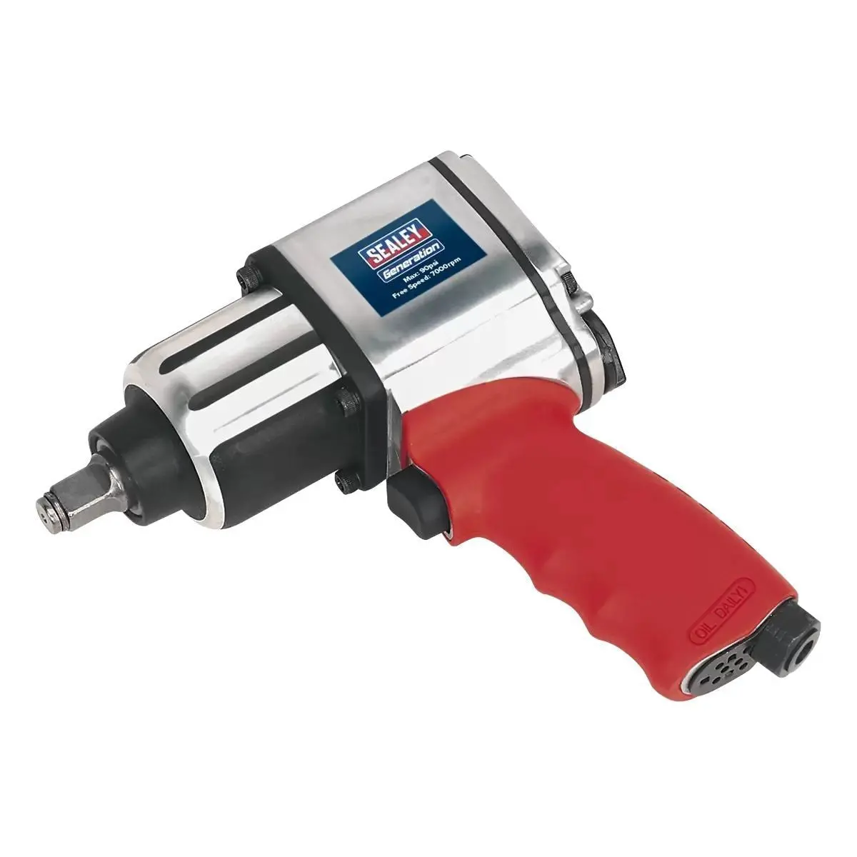 Sealey Gsa02 Air Impact Wrench 1/2"Sq Drive Twin Hammer 1