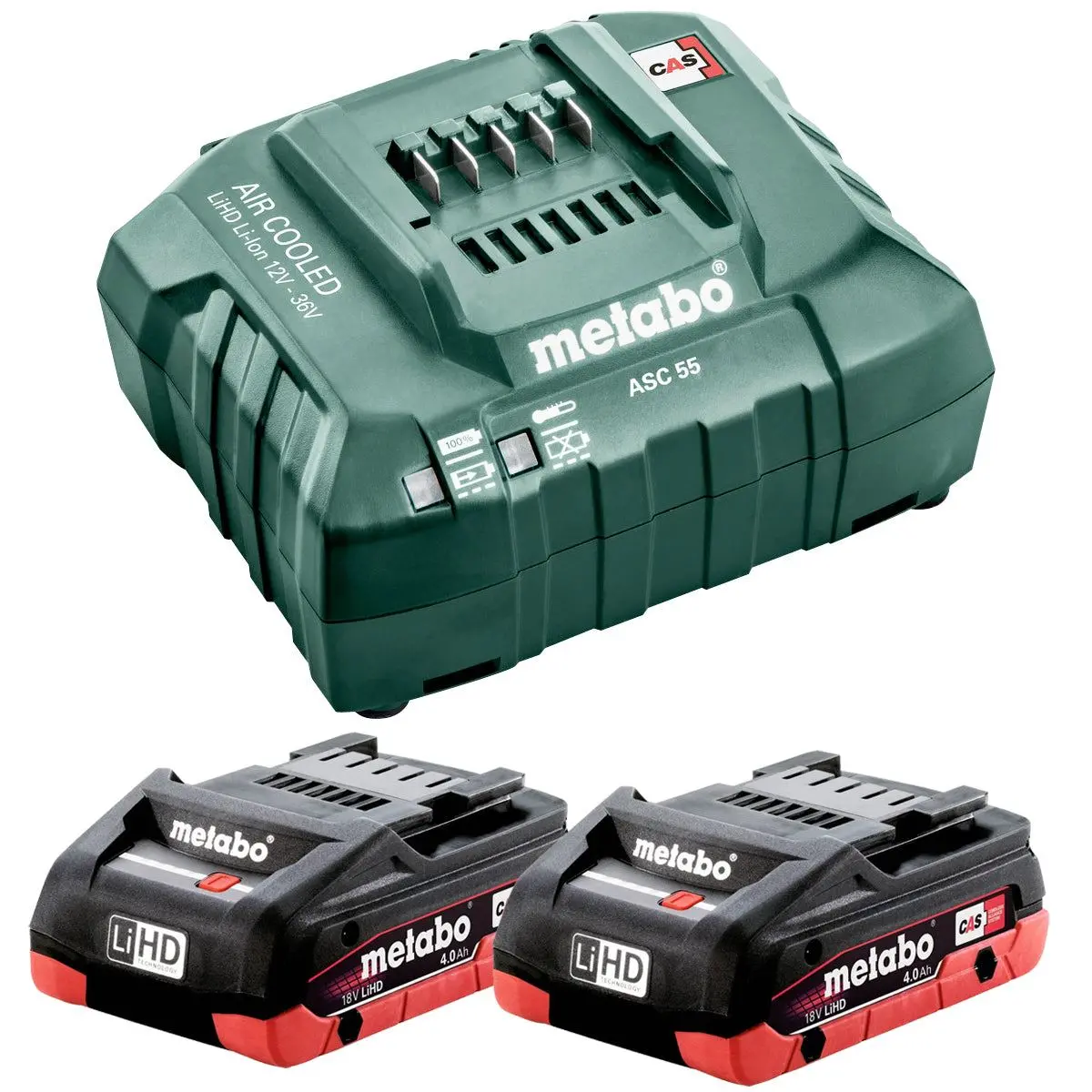 Metabo Basic Set 18V 2 X 4.0Ah Lihd Battery With Asc 55 Air Cooled Charger 685163380 1