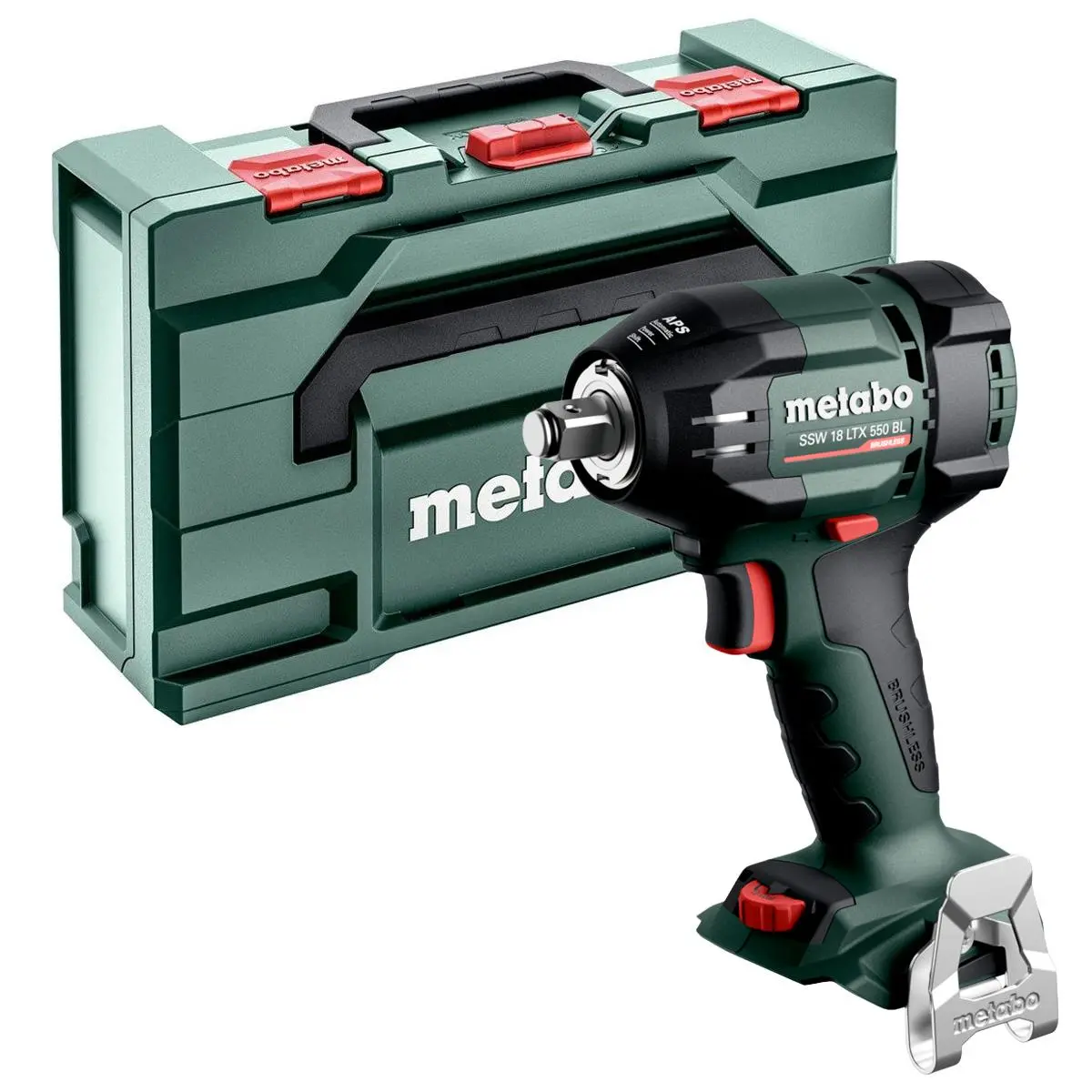 Metabo Ssw 18 Ltx 550 Bl 18V Brushless 1/2" Impact Wrench With Metabox 602404840 1