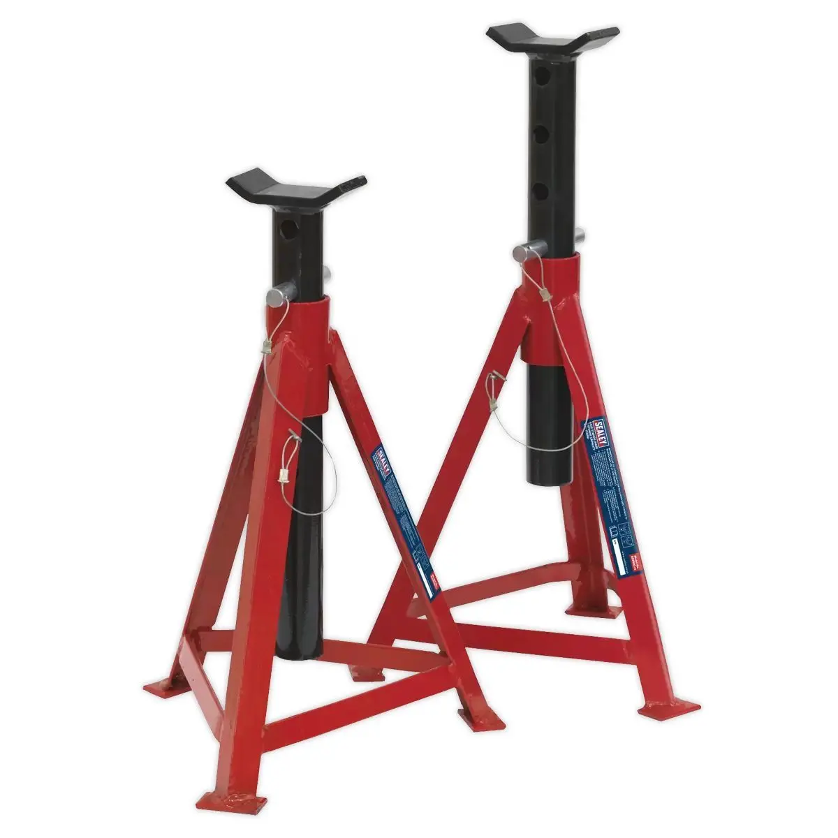 Sealey As3000 Axle Stands 2.5Tonne Capacity Per Stand 5Tonne Pair 700Mm Medium Height 1