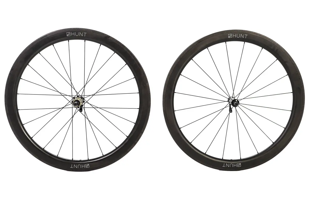 Hunt 50 Carbon Wide Aero Rim Wheelset, Shimano Freehub 1