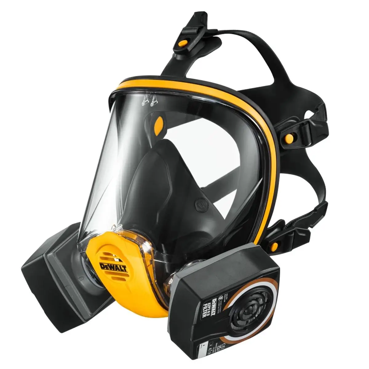 Dewalt Dwr1ffmla2p3 Full Face Mask Respirator Large Superior Protection & Comfort For Dust & Fume Safety 1