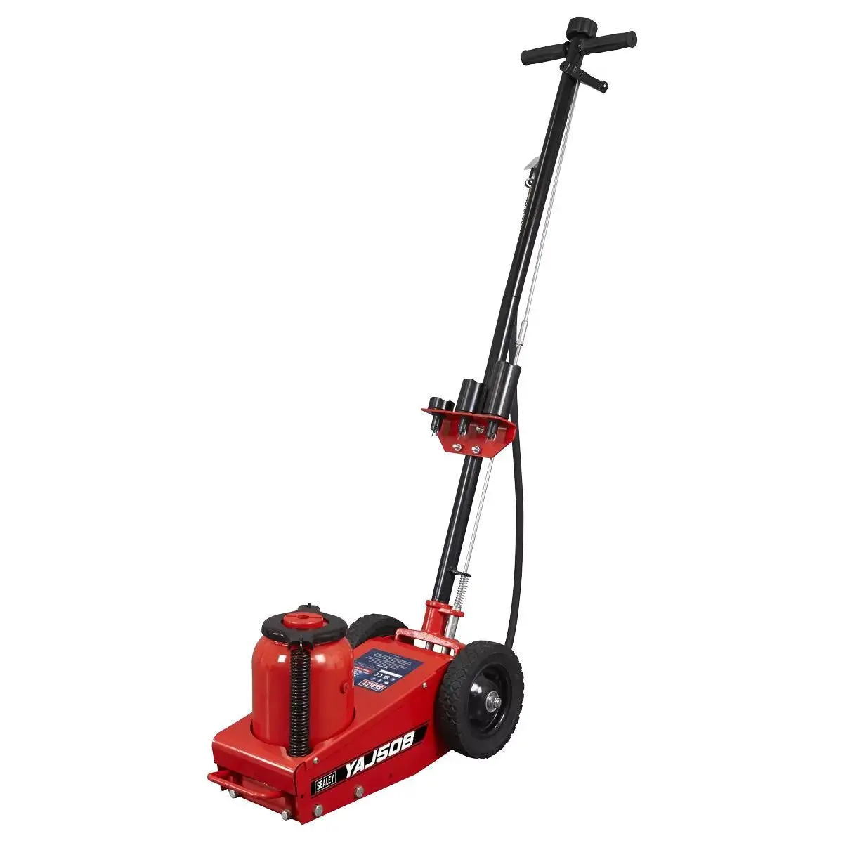 Sealey Yaj50b Air Operated Single Stage Trolley Jack 50 Tonne Heavy-Duty Lifting For Professional Use 1