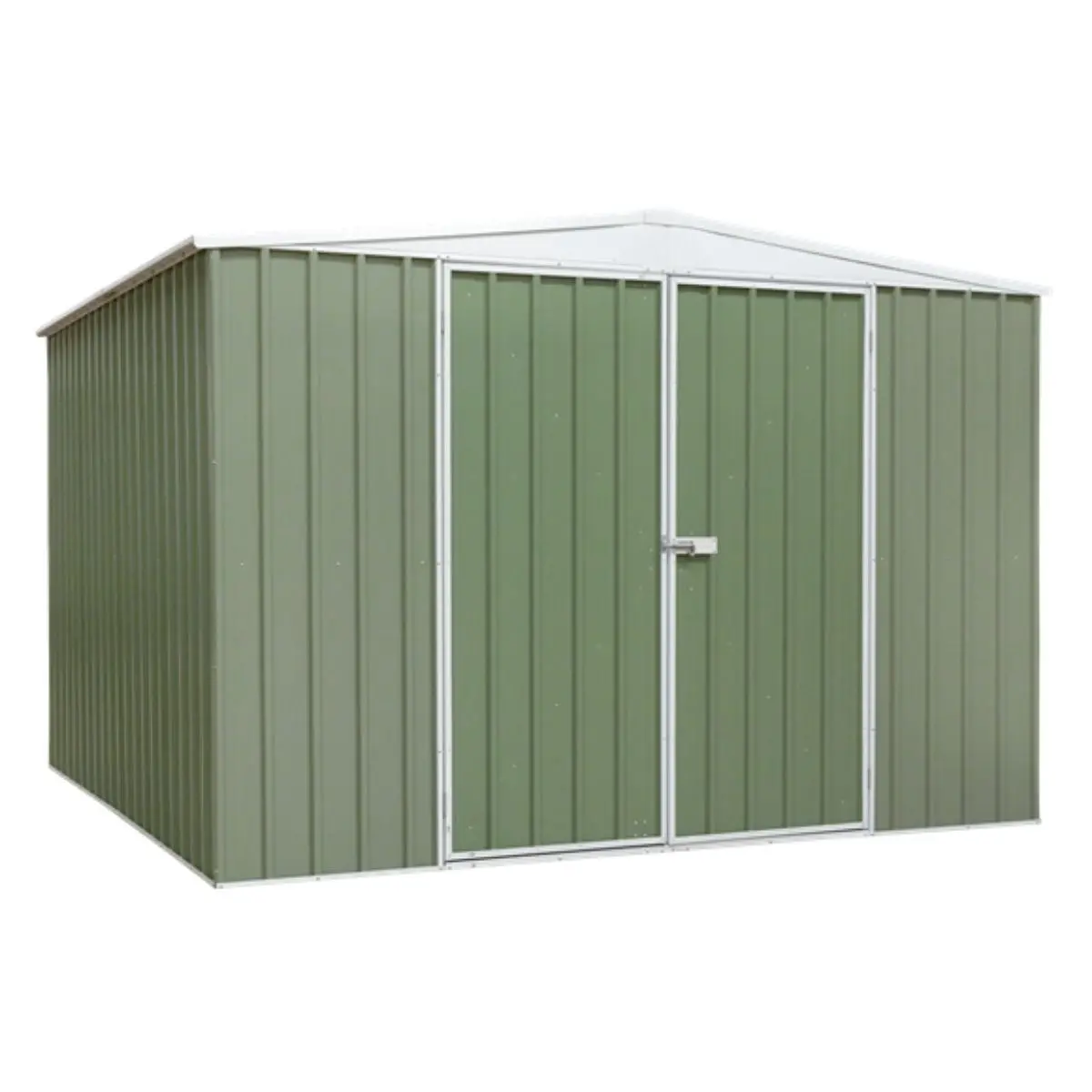 Sealey Dg116 Dellonda Galvanised Steel Metal Garden Shed -Green 1